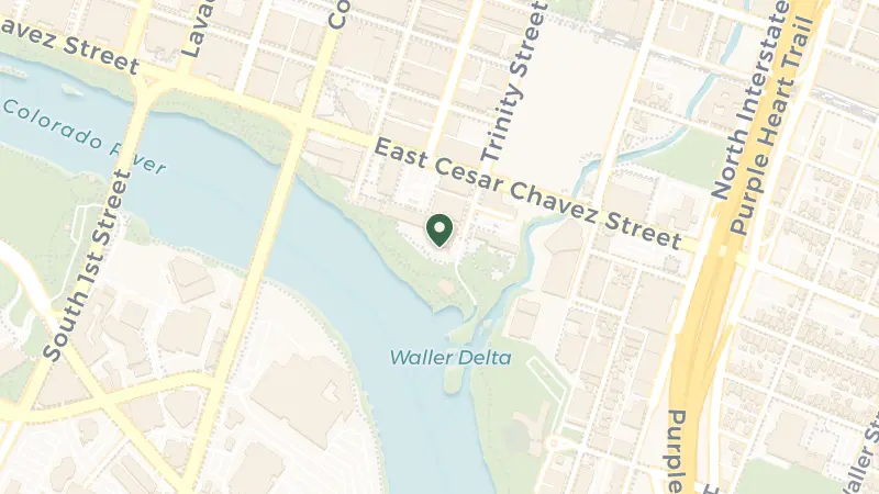 Map of 96 Red River St, Austin, TX 78701, United States