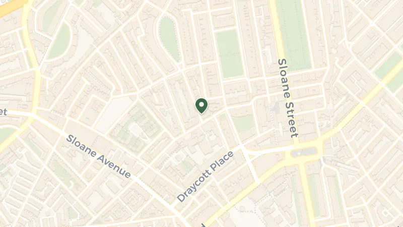 Map of 11 Cadogan Gardens, London SW3 2RJ, United Kingdom