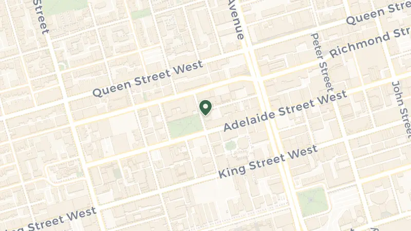 Map of 51 Camden St, Toronto, ON M5V 1V2, Canada