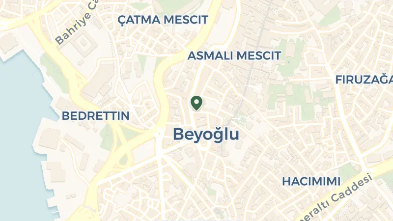 Map of Asmalı Mescit, General Yazgan Sk. No.14, 34430 Beyoğlu/İstanbul, Türkiye