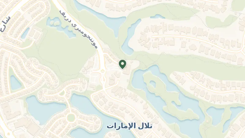 Map of Al Thanyah Fourth - Emirates Hills - Dubai - United Arab Emirates