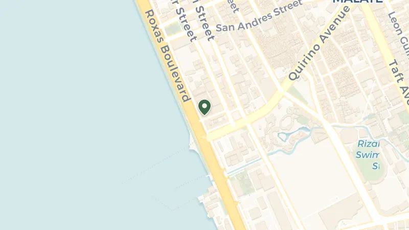 Map of 2138 Roxas Blvd, Malate, Manila, 1004 Metro Manila, Philippines