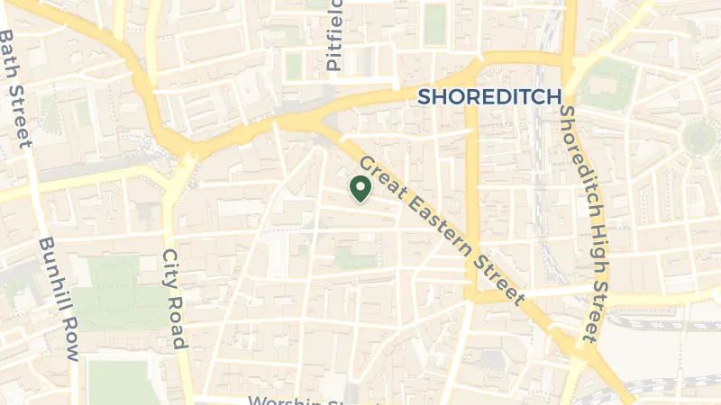 Map of 10-50 Willow St, London EC2A 4BH, UK