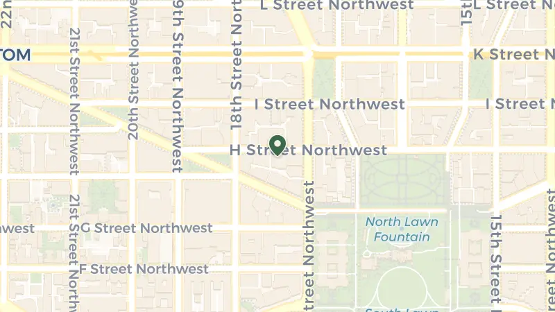 Map of 1710 H St NW, Washington, DC 20006, USA