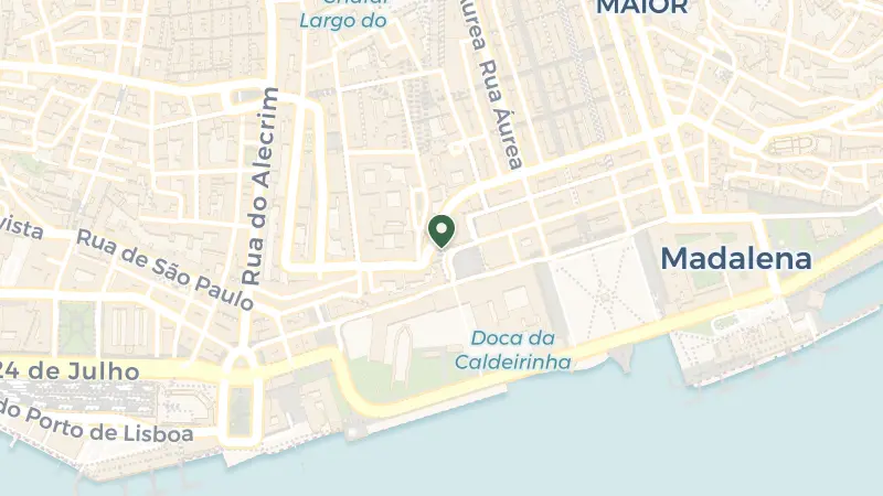 Map of Praça do Município n.º 21, 1100-365 Lisboa, Portugal