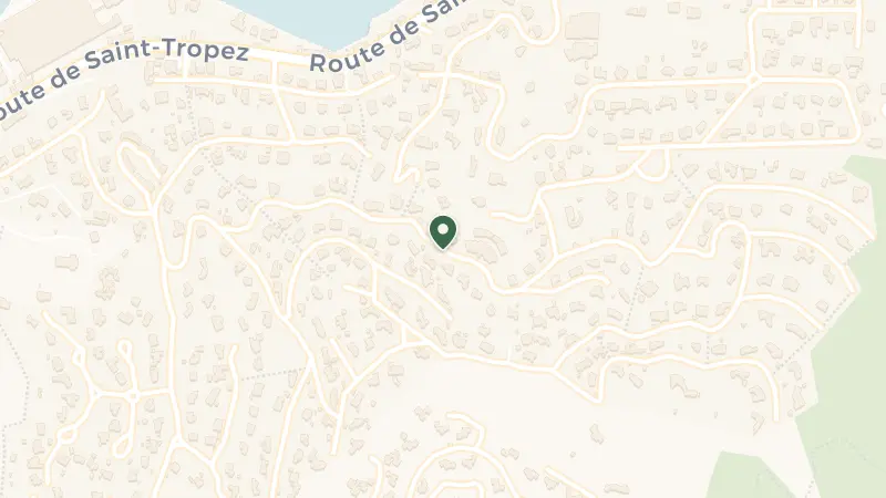 Map of La Grande Bastide, Bd des Crêtes, 83580 Gassin, France