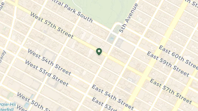 Map of 730 5th Ave, New York, NY 10019, USA