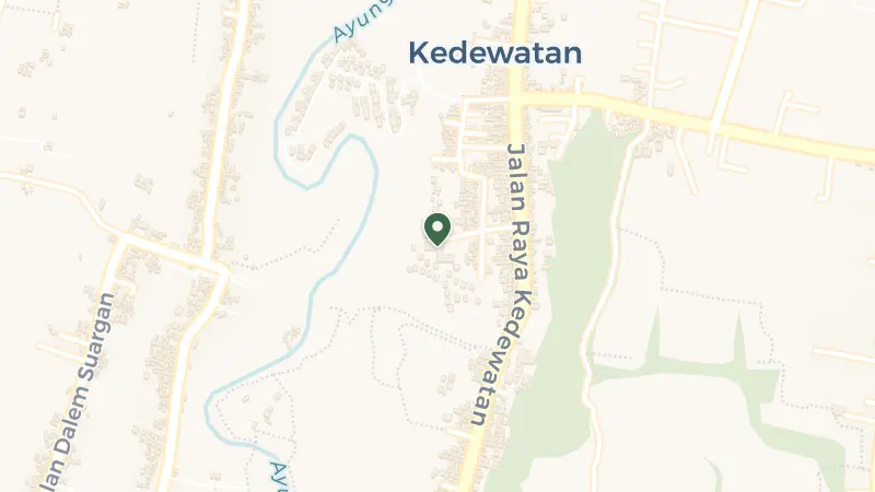 Map of Jl. Raya Kedewatan, Kedewatan, Kecamatan Ubud, Kabupaten Gianyar, Bali 80571, Indonesia