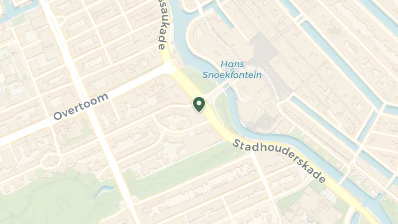 Map of Stadhouderskade 12, 1054 ES Amsterdam