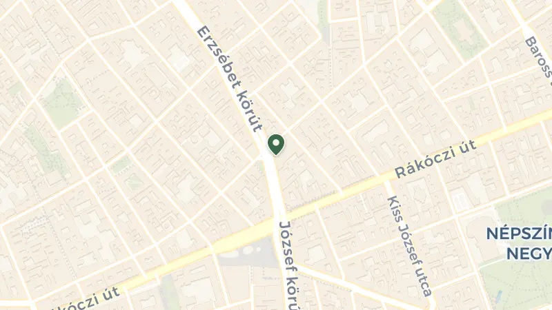 Map of Budapest, Erzsébet krt. 9, 1073 Hungary