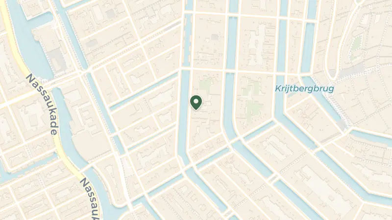 Map of Prinsengracht 587, 1016 HT Amsterdam