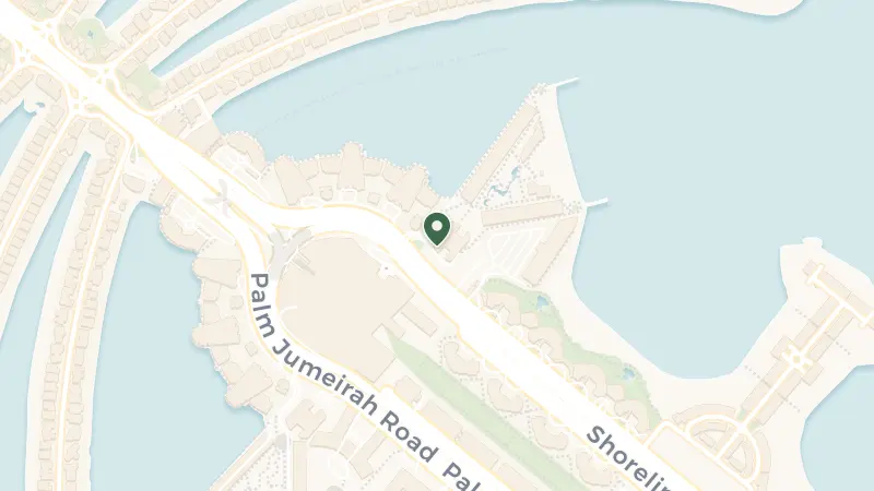 Map of Andaz Dubai The Palm - Palm Jumeirah - Dubai - United Arab Emirates