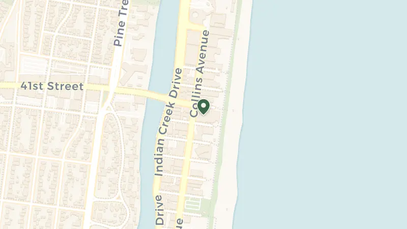 Map of 4041 Collins Ave, Miami Beach, FL 33140, USA