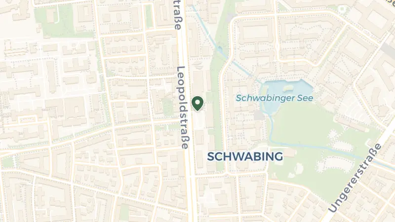 Map of Leopoldstraße 170, 80804 München, Germany