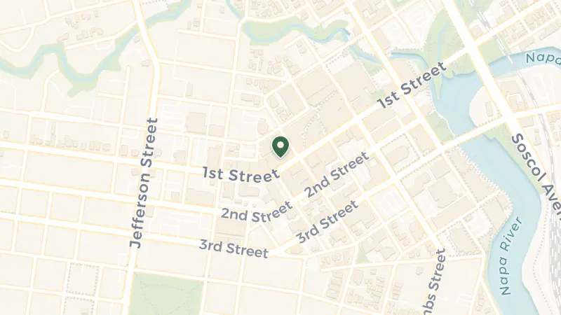 Map of 1450 1st St, Napa, CA 94559, USA