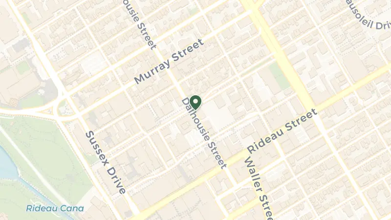 Map of 325 Dalhousie St, Ottawa, ON K1N 7G1, Canada