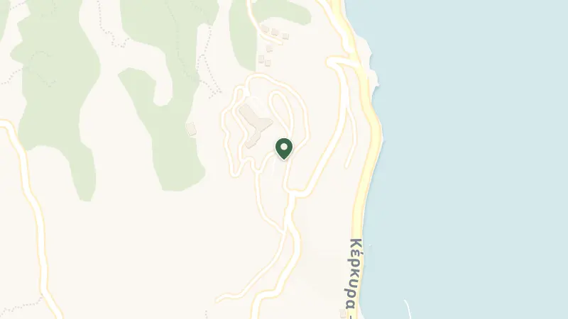 Map of Akra Punta, Nat'l Rd Corfu - Achilleion 11 Km, Μπενίτσες 490 84, Greece