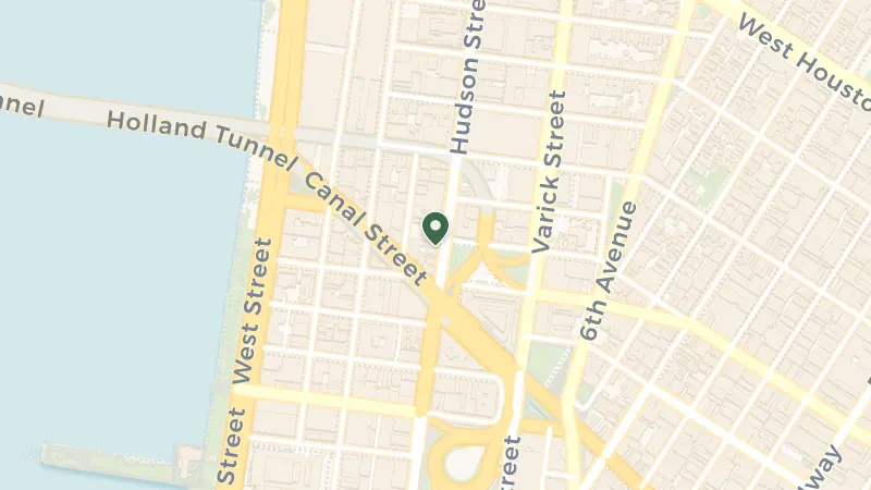 Map of 231 Hudson St, New York, NY 10013, USA