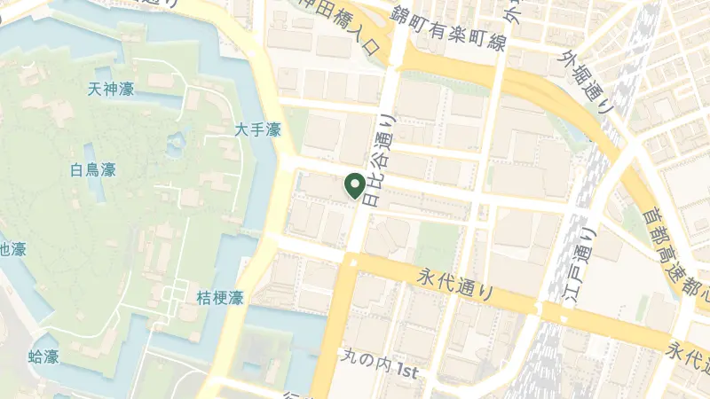 Map of 1-chōme-1-1 Ōtemachi, Chiyoda City, Tokyo 100-0004, Japan