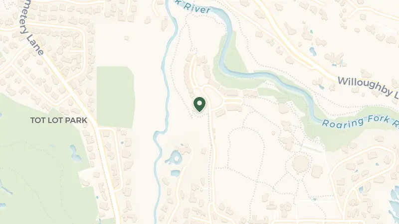 Map of 845 Meadows Rd, Aspen, CO 81611, USA