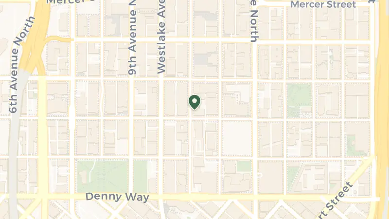 Map of 300 Terry Ave N, Seattle, WA 98109, USA