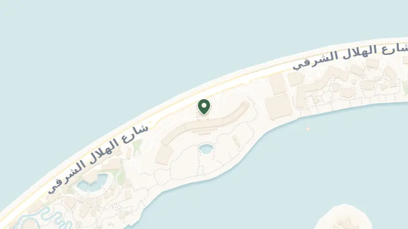 Map of Palm Jumeirah - Crescent Rd - The Palm Jumeirah - Dubai - United Arab Emirates
