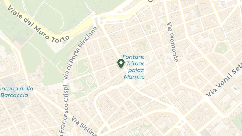 Map of Via Vittorio Veneto, 72, 00187 Roma RM, Italy