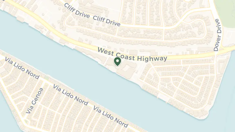 Map of 1221 West Coast Hwy, Newport Beach, CA 92663, USA