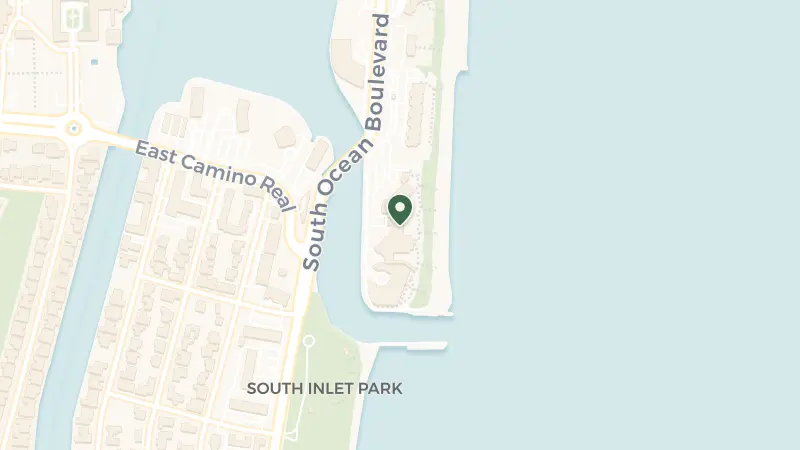 Map of 900 S Ocean Blvd, Boca Raton, FL 33432, USA