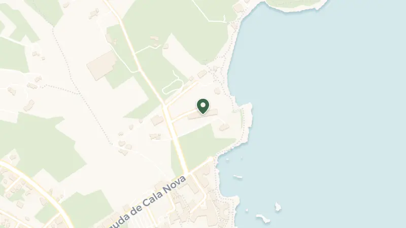 Map of Av. Cala Nova, S/N, 07849 Es Canar, Illes Balears, Spain