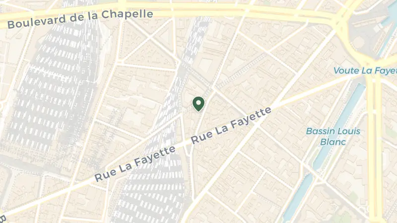 Map of 23 R. du Château Landon, 75010 Paris, France
