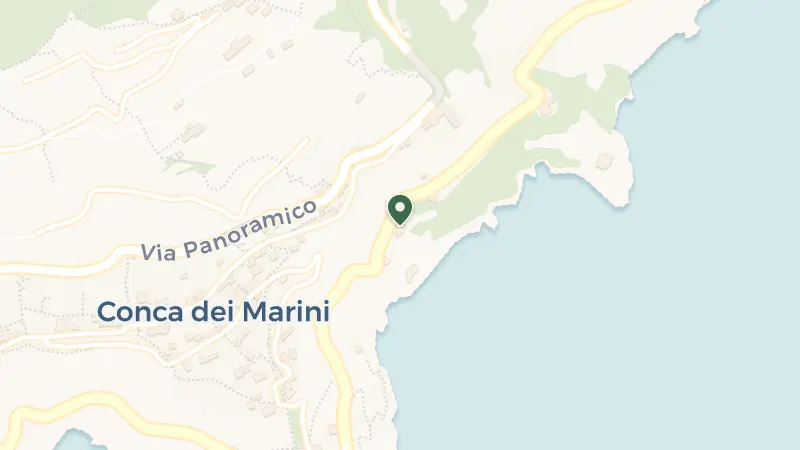 Map of Via Giovanni Augustariccio, 33, 84011 Amalfi SA, Italy