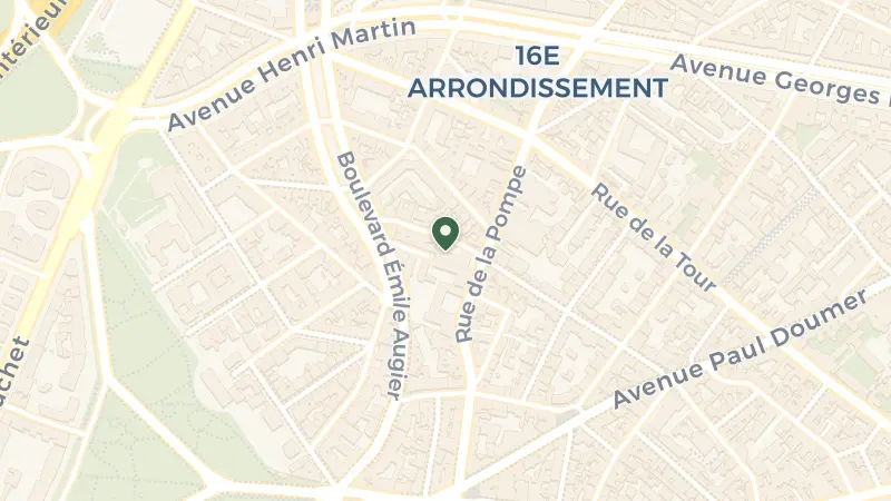 Map of 1-7 Rue Jean Richepin, 75116 Paris, France