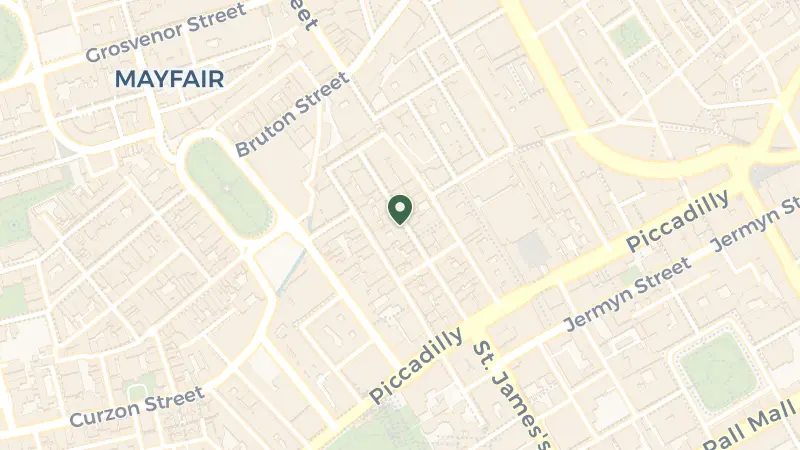 Map of 33 Albemarle St, London W1S 4BP, UK