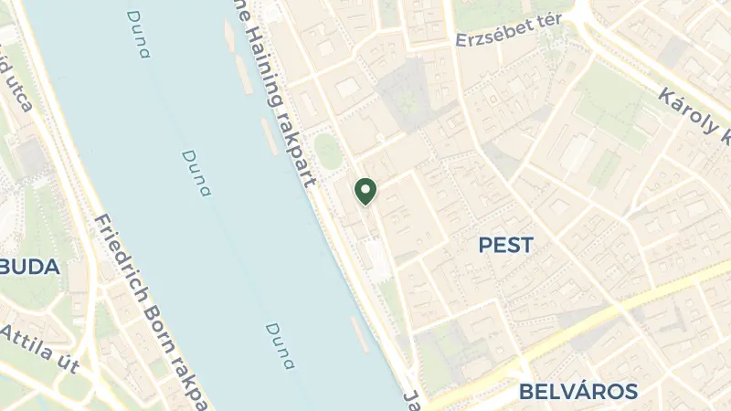 Map of Budapest, Apáczai Csere János u. 4, 1052 Hungary