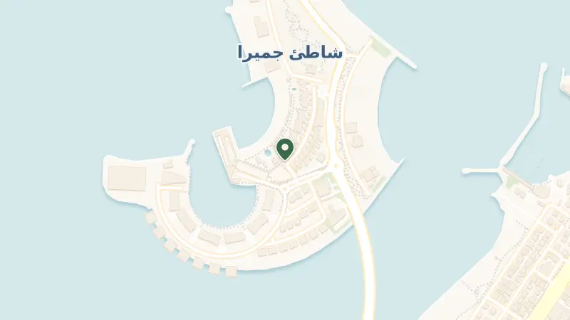 Map of Jumeirah Bay Island - جميرا باي - جميرا ٢ - دبي - United Arab Emirates