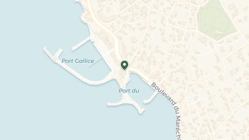 Map of 10 Bd Maréchal Juin, 06160 Antibes, France