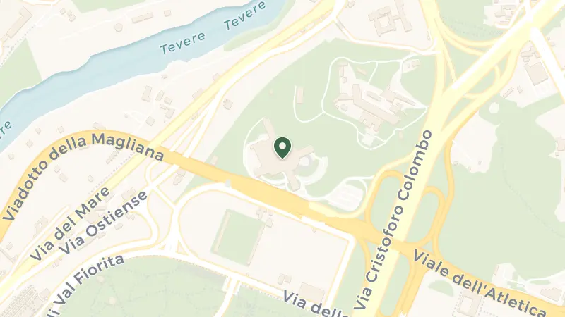 Map of Viale del Pattinaggio, 100, 00144 Roma RM, Italy