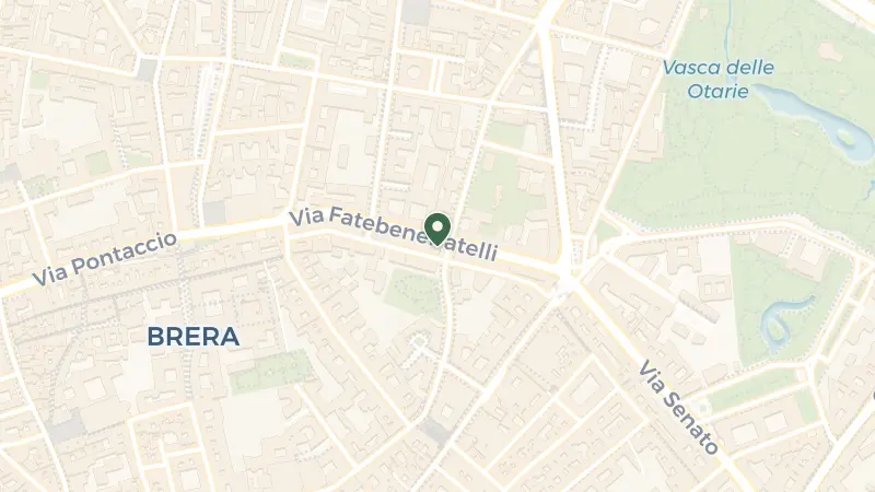 Map of Via dei Giardini, 21, 20121 Milano MI, Italy