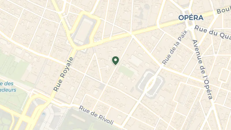 Map of 33-37 Rue Cambon, 75001 Paris, France