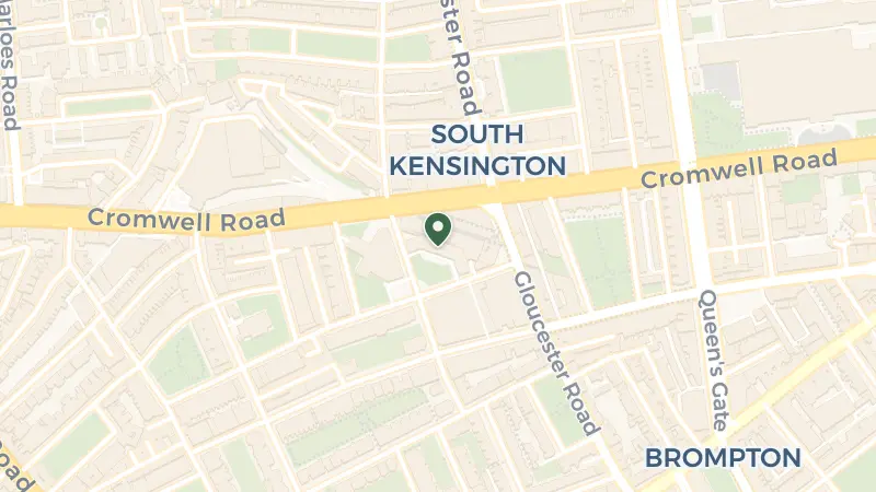 Map of Ashburn Pl, South Kensington, London SW7 4LL, UK
