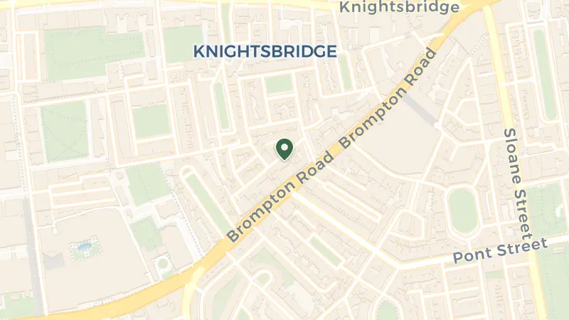 Map of Cheval Knightsbridge, 15 Cheval Pl, London SW7 1EW, UK