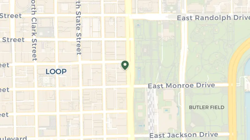 Map of 12 S Michigan Ave, Chicago, IL 60603, USA