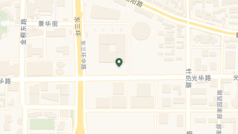 Map of China, Bei Jing Shi, Chao Yang Qu, 建国门外大街1号 邮政编码: 100020