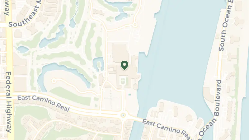 Map of 501 E Camino Real, Boca Raton, FL 33432, USA