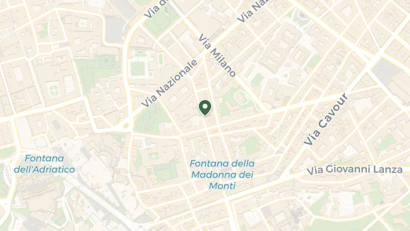 Map of Via dei Serpenti, 109, 00184 Roma RM, Italy