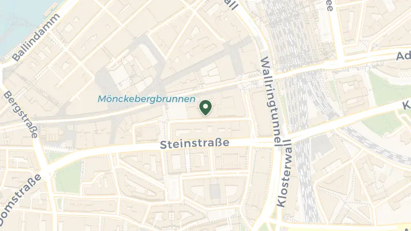 Map of Bugenhagenstraße 8, 20095 Hamburg, Germany