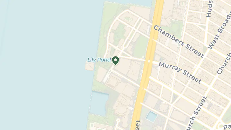Map of 102 N End Ave, New York, NY 10282, USA