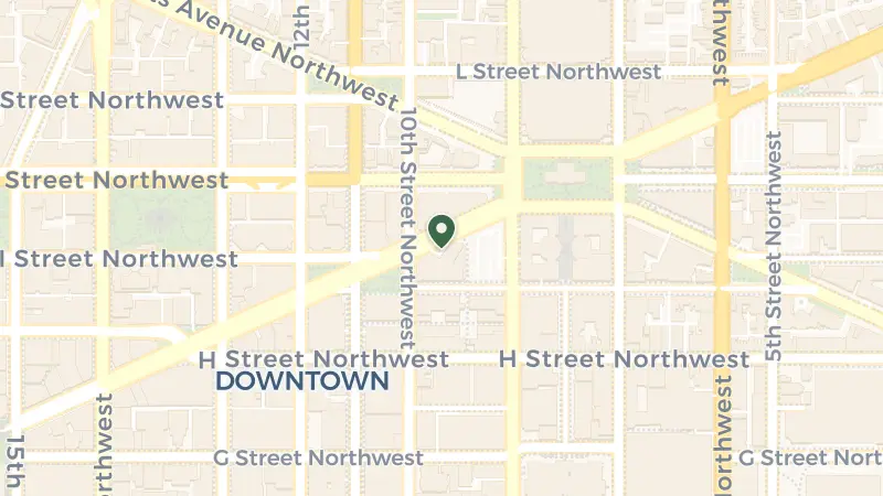 Map of 950 New York Ave NW, Washington, DC 20001, USA