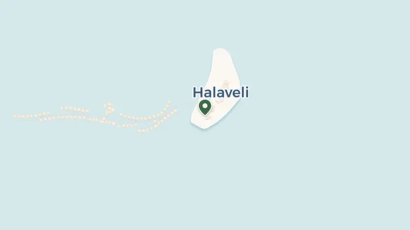 Map of Halaveli Island, Maldives